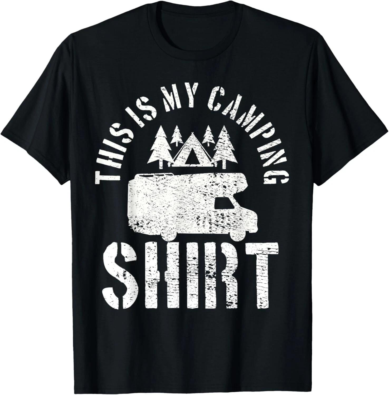 Camping Trailer Camper Van Mobile Home Caravan Motorhome T- Shirt 4XL