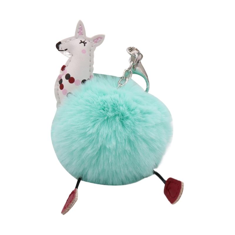 Wool Balls Lamb Keys Chain Backpack Pendant for Birthday Christmas Party Gift