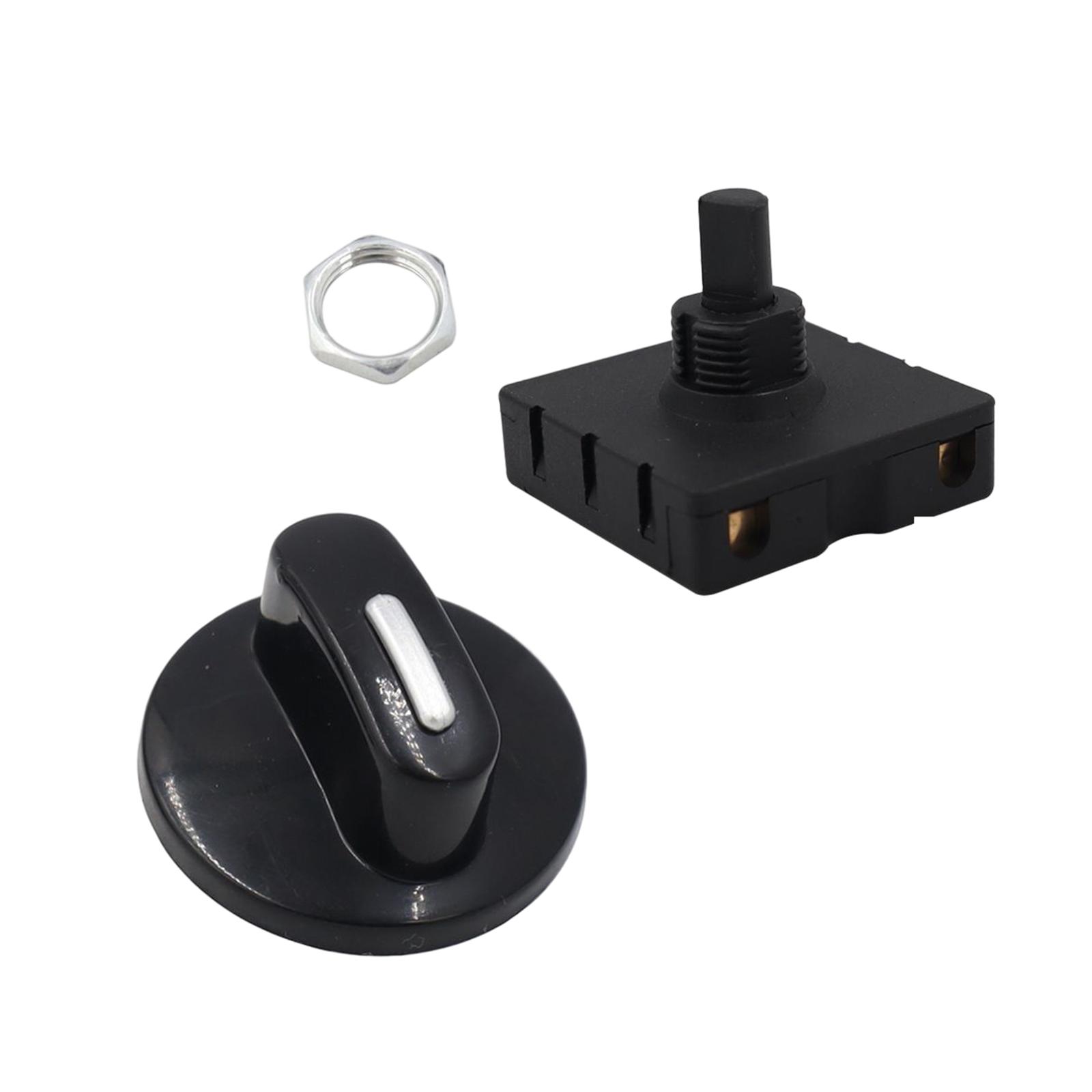 

4 Position Rotary Switch Fan Speed Selector Knob Plastic Heavy Duty Governor for Cooling and Heating Devices
