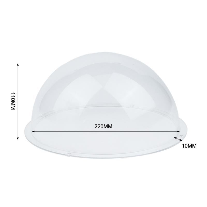 High Clarity Clear Security Camera Dome Cover Acrylic Hemisphere Replacement for Factory Outdoor Surveillance Use