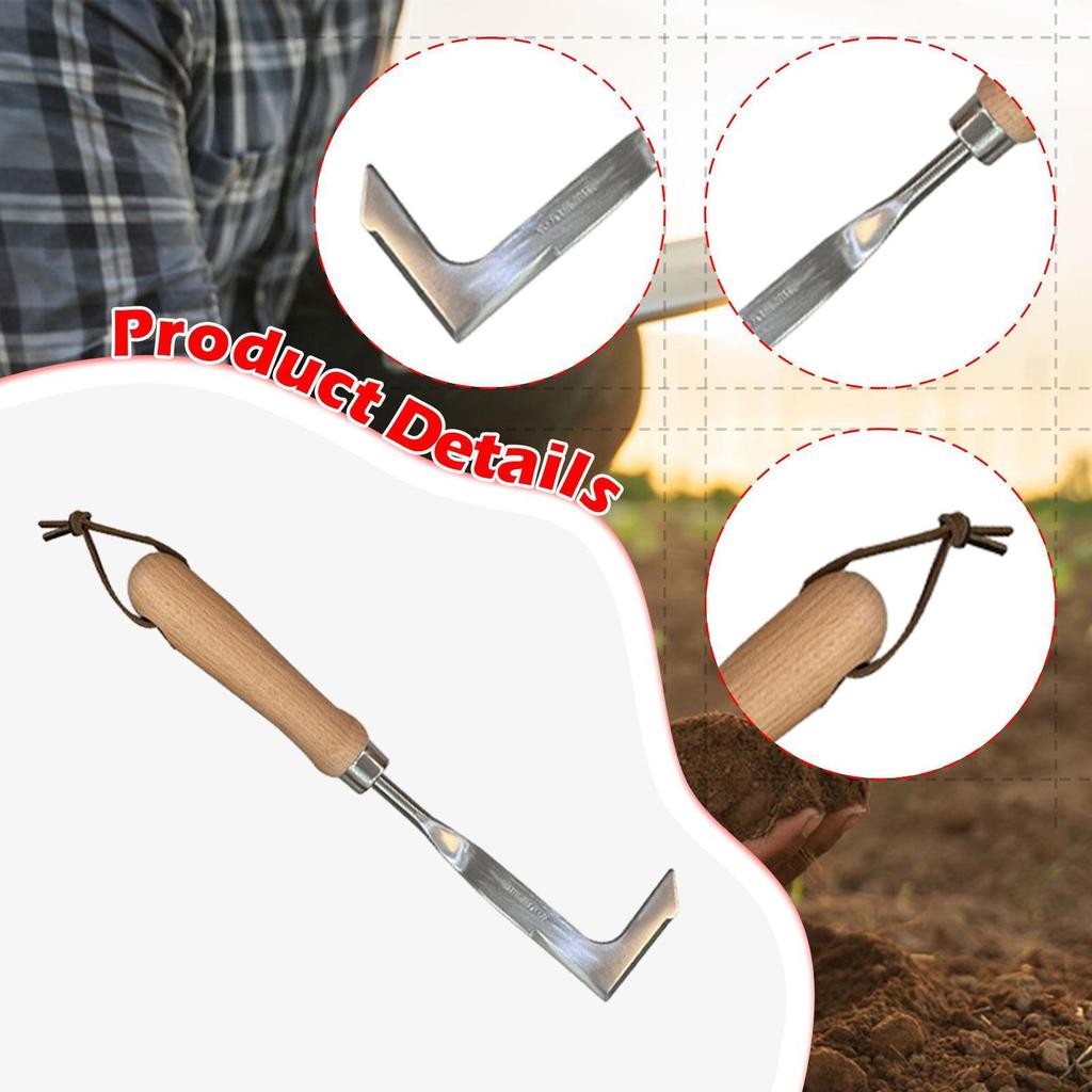 Cracker Weeder Weed Remover Portable Ergonomic Gardening Tool Puller for Farm Driveway