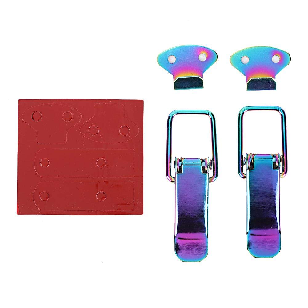 KIMISS Auto Bumper Clip Hasp, Purple Car Hood Lock Clip normal