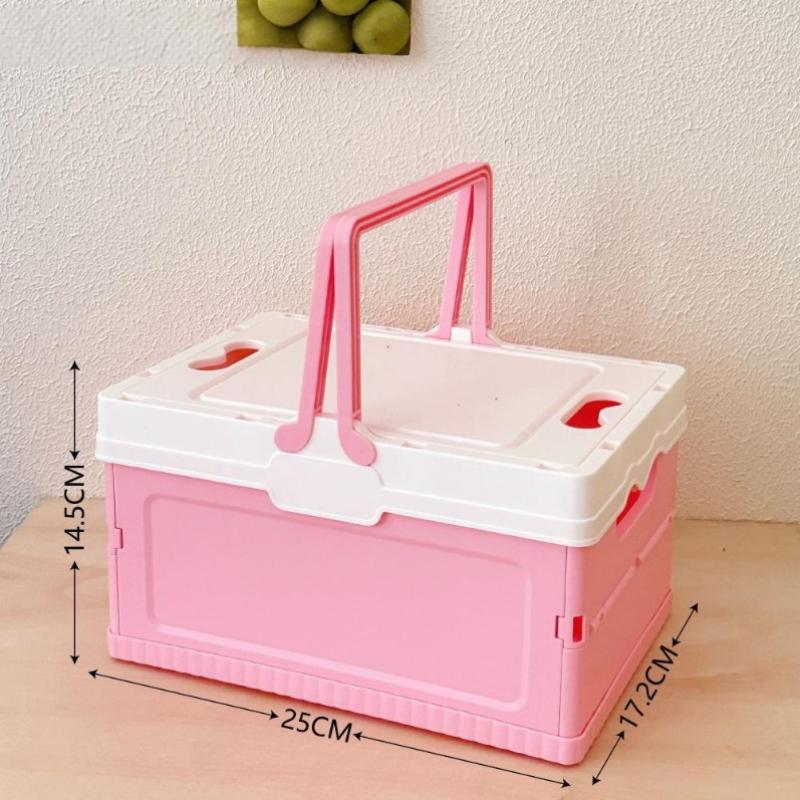 Multifunctional Outdoor Camping Storage Car Storage Box Foldable Household Cosmetics Storage Box