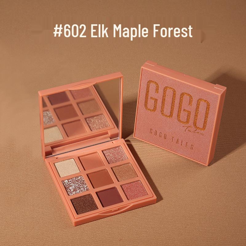 

Color Makeup Go-Go Dance Admire Velvet Nine-Color Eyeshadow Palette - Shimmer & Matte Earth Tones GT161.