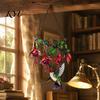 Nature Inspired Home Ornament Hummingbird Window Hanging Pendant, Acrylic Stained Glass Style Suncatcher for Art Decor Garden Balcony Decoration,