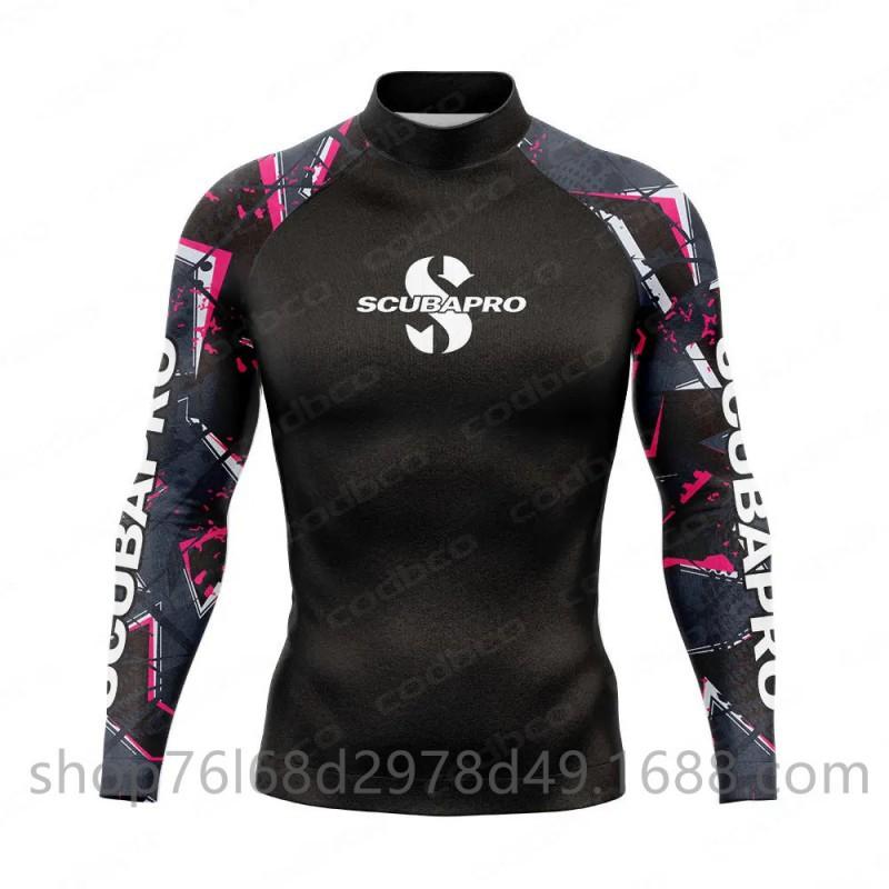 SCUBA Surfing Wear Outdoor Sunscreen Snorkeling Swimwear Long-sleeved Split Top Quick-drying Diving Suit Support