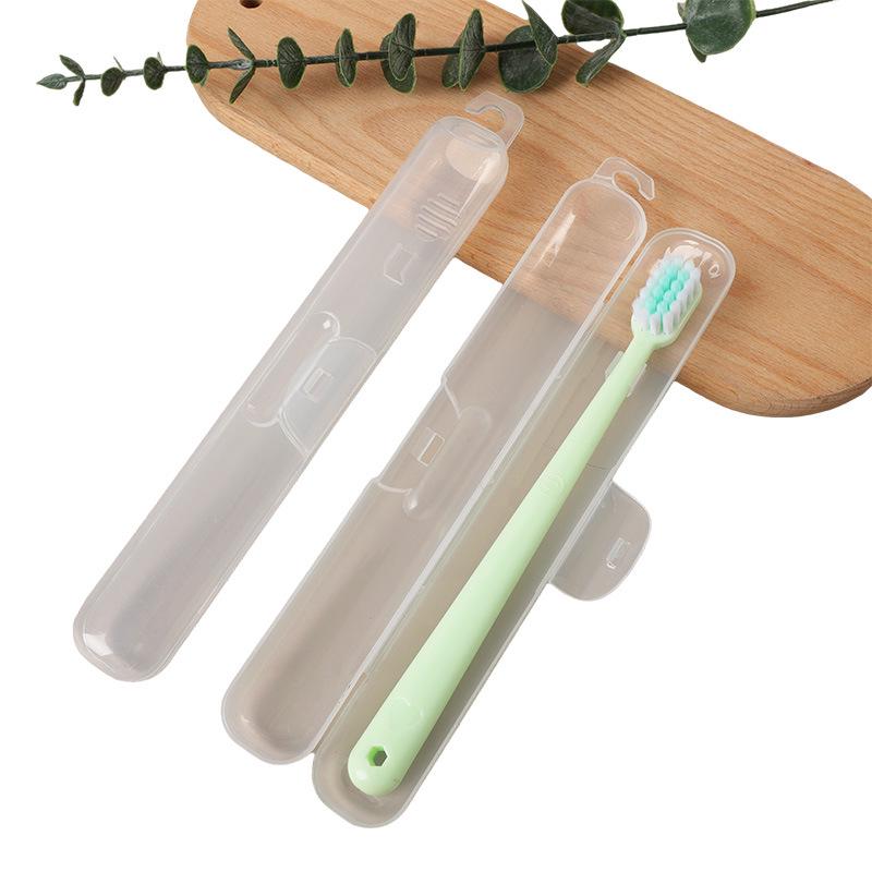 Portable Travel Toiletries Box: Compact Transparent Storage for Toothbrush, Comb, and Toothpaste