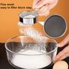 1/2Pcs Stainless Steel Flour Sieve Fine Mesh Sifter Handheld Baking Strainer for Sugar Cocoa Matcha Powder Colander Kitchen Tool
