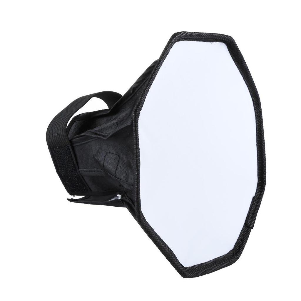 20CM Double Layer Octagonal Softbox: Foldable Universal Off-Camera Flash Photography Light Cover