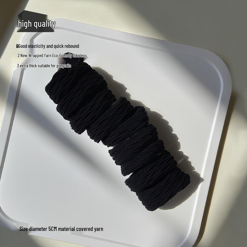 High Elasticity Durable Women's Ponytail Hair Tie In Thickened Seamless Rubber Band with Acrylic Box.