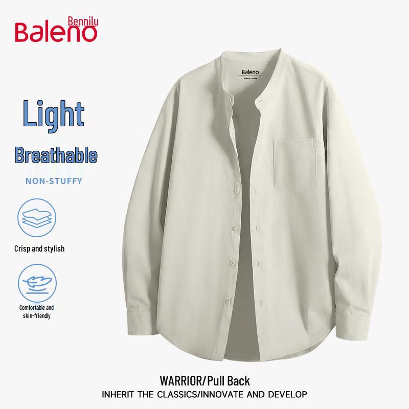 Baleno Men s Henley Collar Long-Sleeve Shirt XL абрикосовый