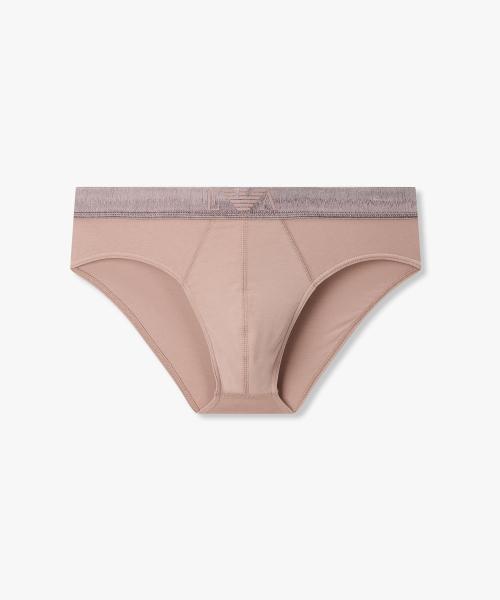 

[Emporio Armani Underwear] Мужские хлопковые слипы с глянцевой резинкой 0816111044 [Отправка из Кореи] 100% Оригинал Indian Pink - S