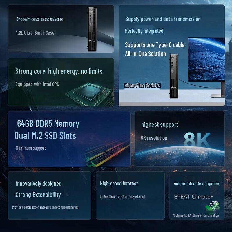 

Dell Pro QCM1250 Commercial Mini PC (CN version)