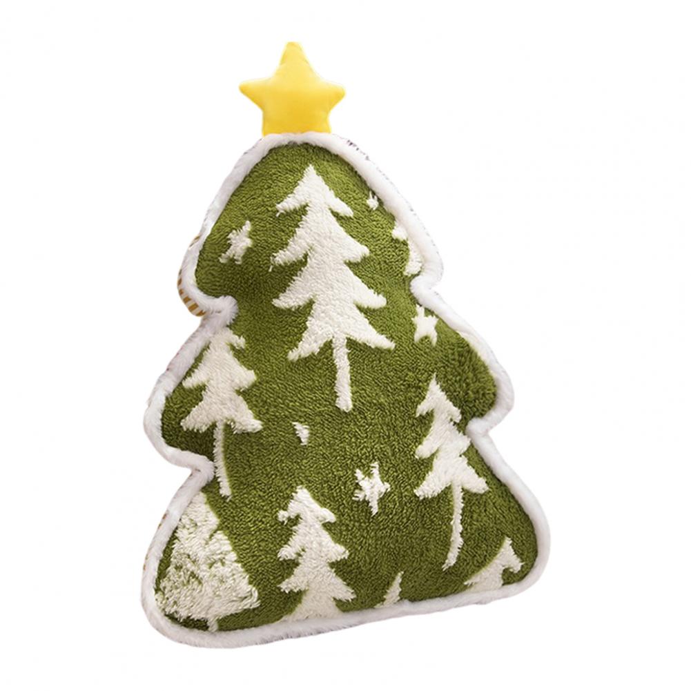 Christmas Tree Pillow Holiday Home Decoration Festive Christmas Tree Plush Throw Pillow Set Soft Stuffed Toy Cozy for Home