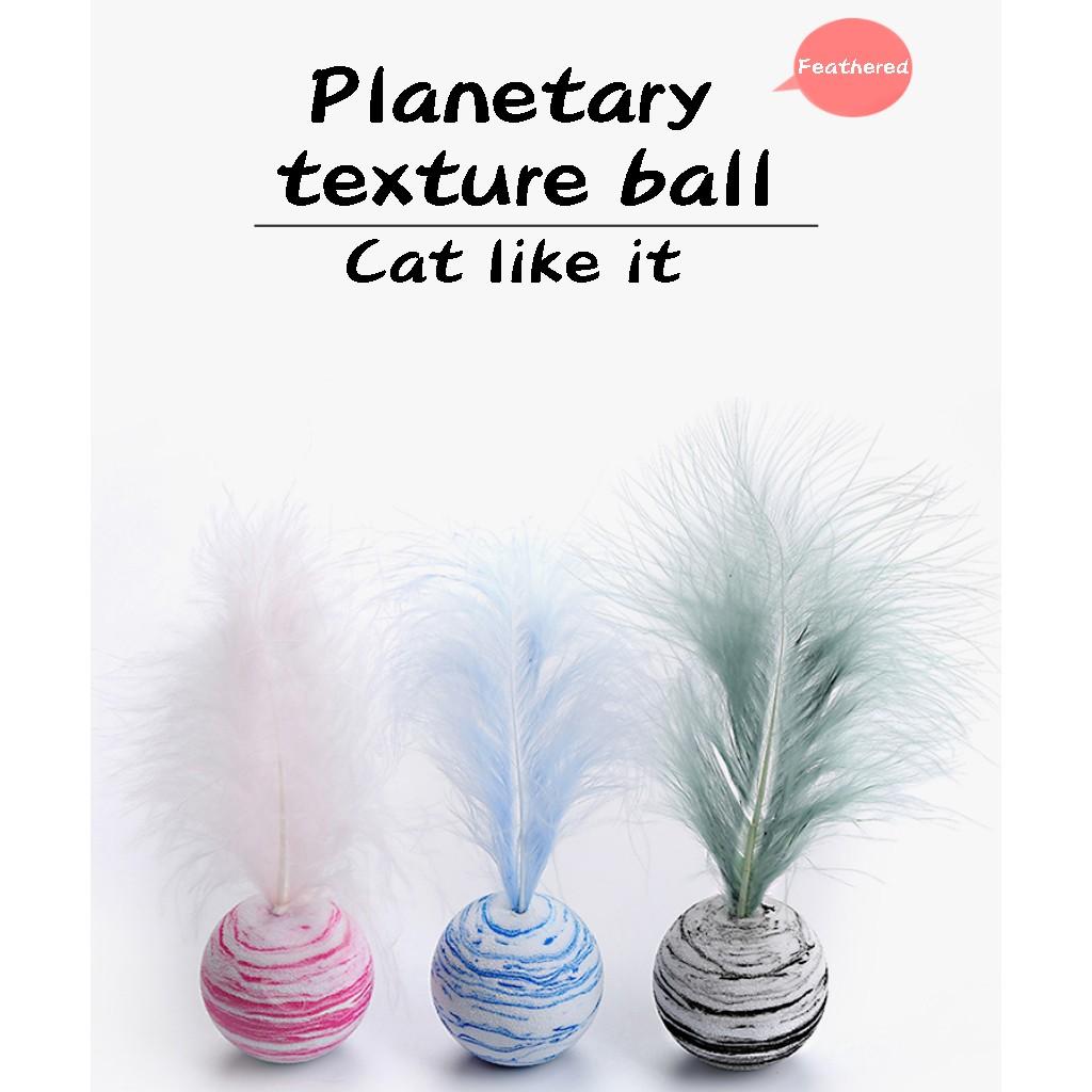 Pet Toy Ball Star Ball With Feather Interactive Play Pet Supplies