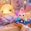 DIY Bead Art Kit Starfish Design Creative Craft Set with Assorted Beads Base Accessories and Instructions for Handmade Projects