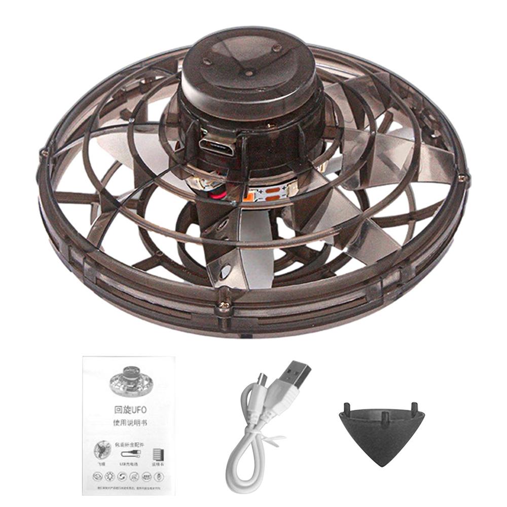 Mini Drone LED UFO Type Flying Helicopter Spinner Fingertip Upgrade Flight Gyro Electronic Flayaball Adult Kids Toys