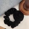 Velvet Floral Elastic Hair Tie Bun Ring - Korean Style for Women