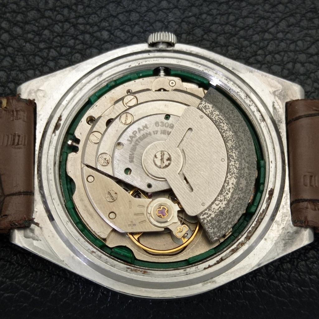 VINTAGE SEIKO 5 AUTOMATIC 6309A JAPAN MENS RED COLOR DIAL WATCH A500826-5 R154-a500826