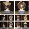 Lamp Acrylic 3d Usb Led Night Lights Xmas Christmas Birthday Gifts Decorations