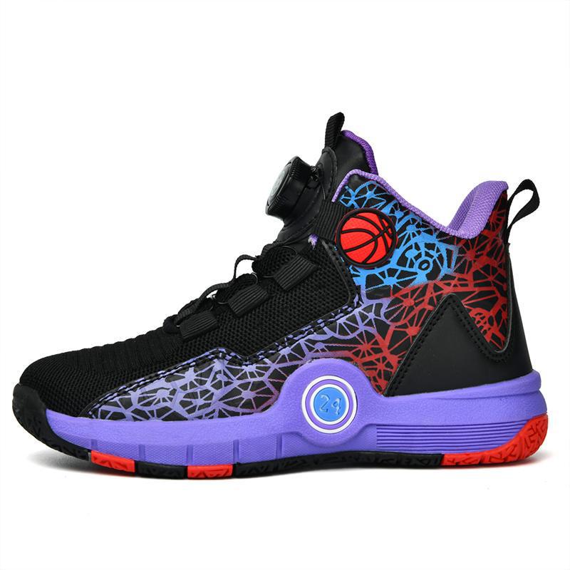 2025 Spring/Summer Breathable Mesh Basketball Shoes for Kids - Indoor/Outdoor Student Training Sneakers