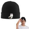 Dandadan Turbo Granny Cat Warm Knitted Cap Hip Hop Bonnet Hat Autumn Winter Outdoor Beanies Hats for Unisex Adult