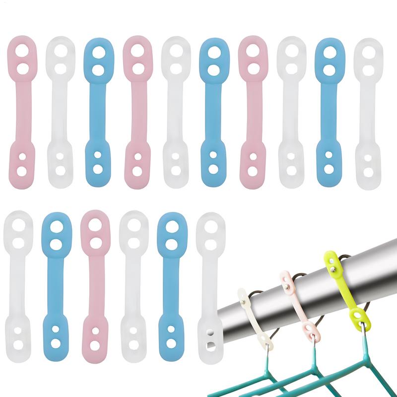 20Pcs Silicone Windproof Laundry Hanging Buckle Anti-slip Fixed Lock Hanger Clothes Hanging Organizer Hooks Outdoor Rack Clips