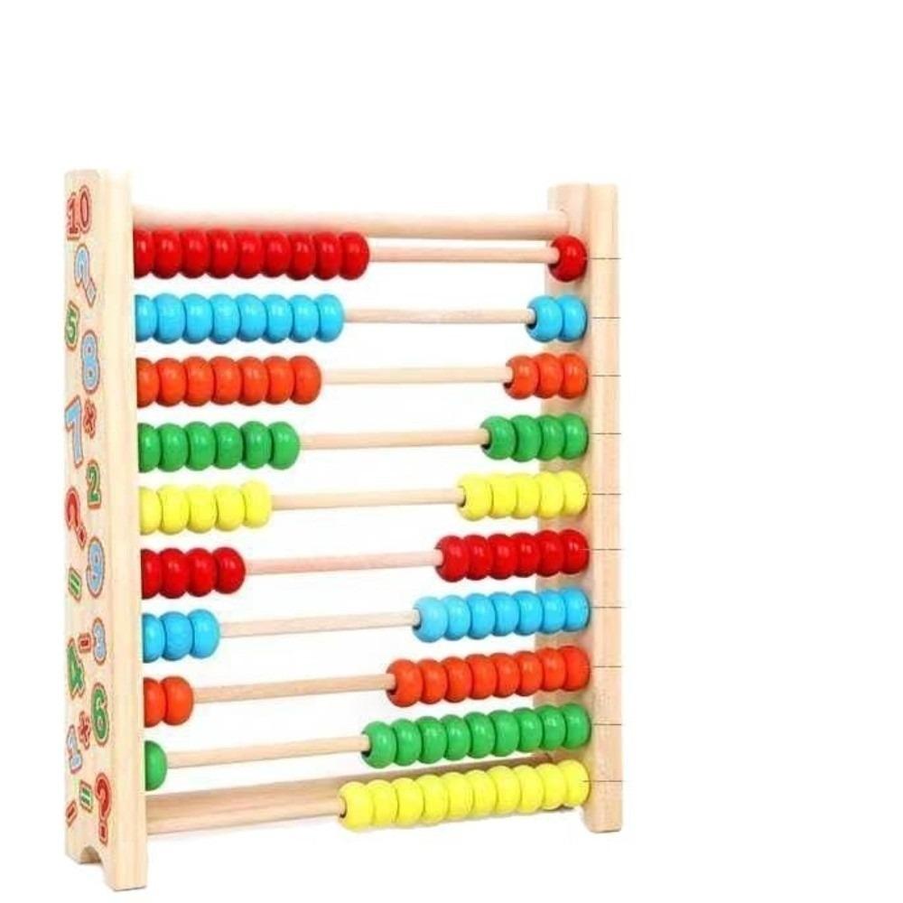 

Intelligence Development Abacus for Kids Montessori Toy Children Toys Hand-eye Coordination Wooden Abacus