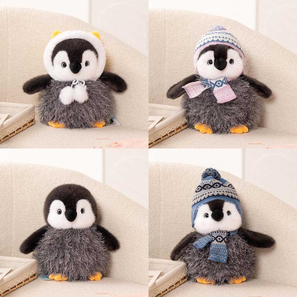 Plush Penguin Toy For Kids Kids Girls With Winter Hat And Scarf Gift Idea