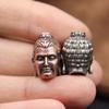 Shakyamuni Buddha Head Brass Lanyard Pendants Buddhism Paracord Beads Charms EDC DIY Umbrella Rope Bracelets Accessories Jewelry