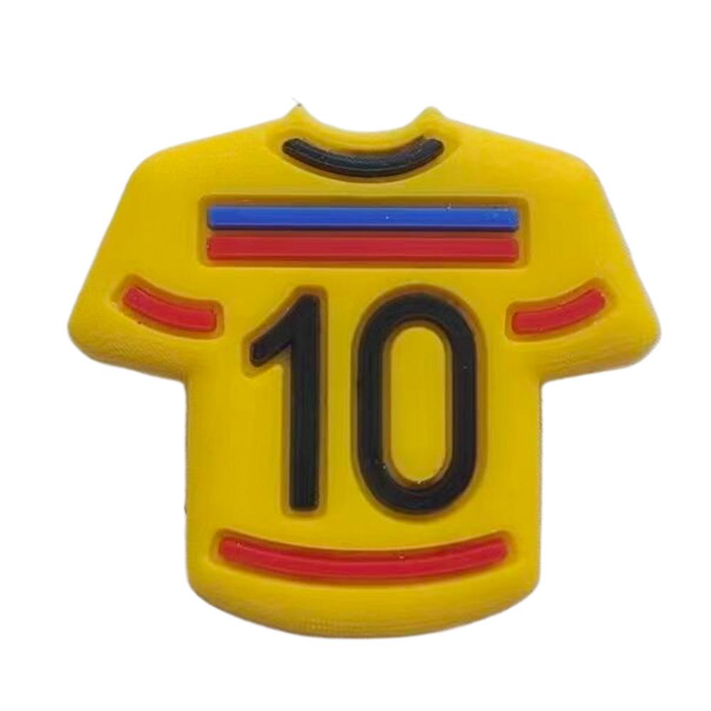 Fotbalová série Croc DIY Odnímatelné Sponky na boty - Měkké Gumové Dekorace na Dřeváky