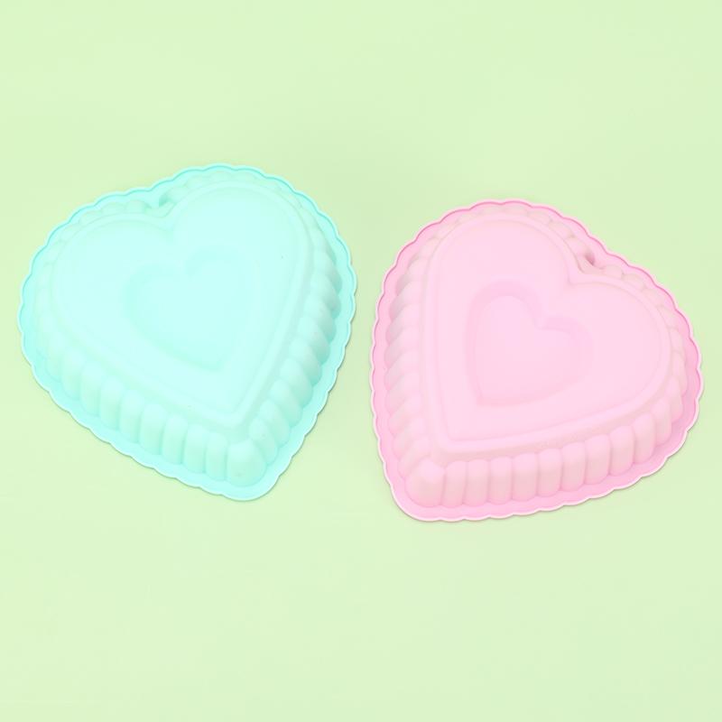 Love Heart Shape Cake Mold Silicone Freezing and Baking Pastry Molds Mousse Bread Mould Bakeware DIY Non-Stick Cake Pan