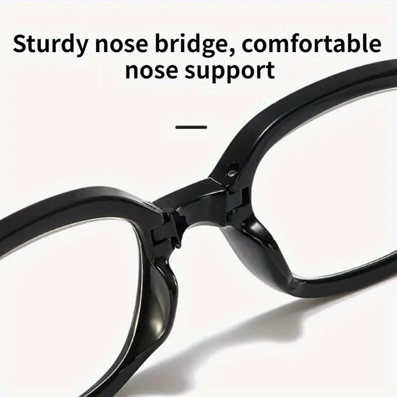 3pcs Unisex Foldable Reading Glasses Portable Lightweight Blue Light Blocking Presbyopia Glasses Magnification +1.0