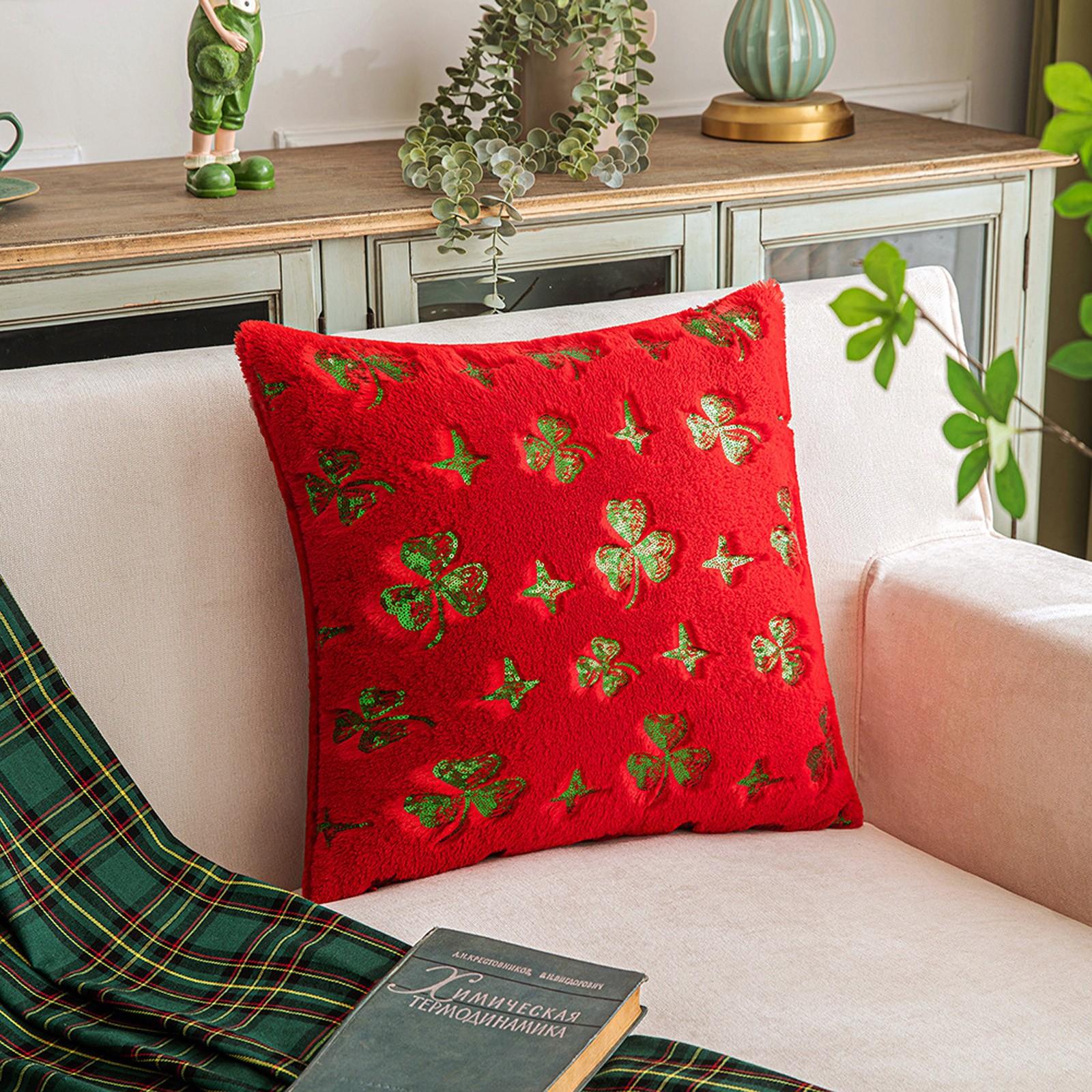 

Декоративный чехол для подушки, подушка-держатель для дивана, плюш, имитация кружева, украшение, зимний домашний декор One Size