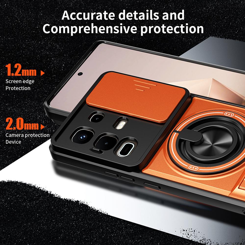 KEYSION Magnetic Phone Case for Infinix Note 50 4G 50 Pro+ 50S 50X 5G Slide Camera Protection Upright Kickstand Shockproof Cover