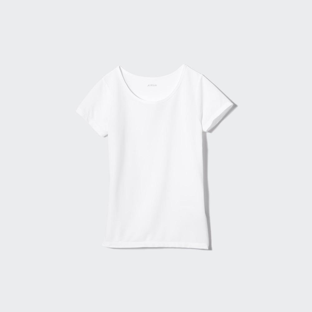 Футболка UNIQLO JAPAN Air Rhythm Mesh U-образным вырезом с короткими рукавами 09 BLACK/160 — фото 3