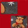Christmas Eve Candy Bag with Cute Elk Doll Design Festival Gift Bag Suitable for Mantel Shelf Table