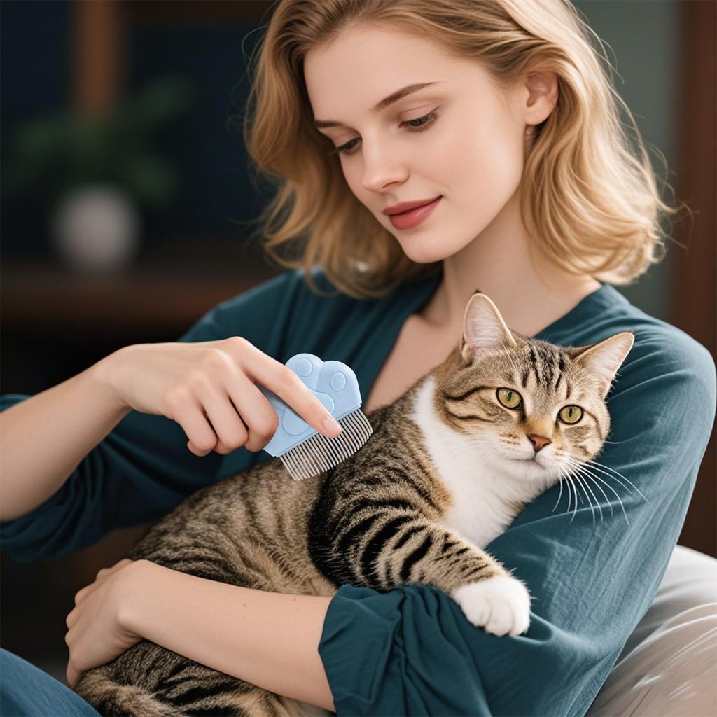 Dog Grooming Brush, Pet Shampoo Brush, Dog Hair Brush Comb Cat Fluffing Comb, Cleaner Hair Brush Dog Brush