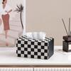 cmaos Light Luxury Checkerboard Tissue Box