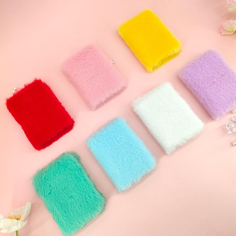 Mini Notepad Stylish Plush Mini Notebook Small Journal Book Keychain Diary For Stationery Enthusiast School Children