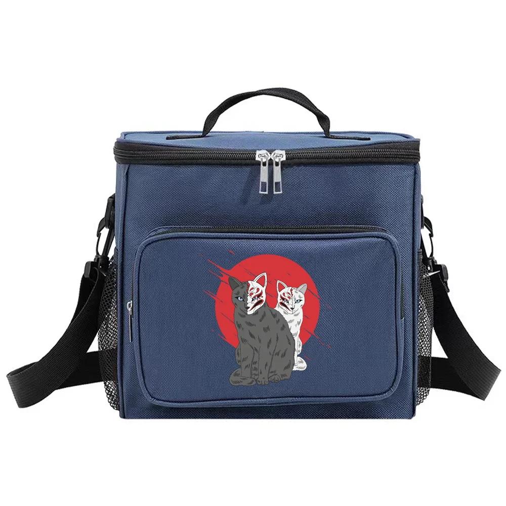 Cooler Box Insulated Lunch Bags Thermal Organizer Handbag for Student Portable Waterproof Camping Storage Boxes Mask Series