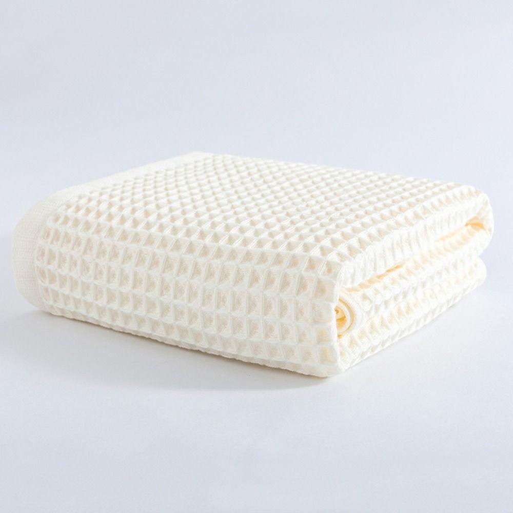 Fashion 70*140cm Cotton Waffle Bath Towel Color Soft Absorbent Wash Towels Home Cleaning Towel Honeycomb Mesh Towel Men Women Adult