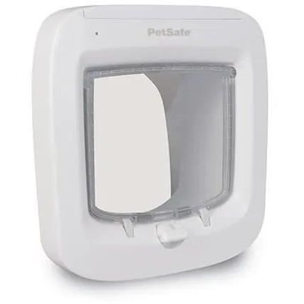 Petsafe Electronic Chip Cat Door PPA19-16145, Battery Operated Cat Door, 4 Position Locking - 22 X 23.9 Cm Easy Installation,