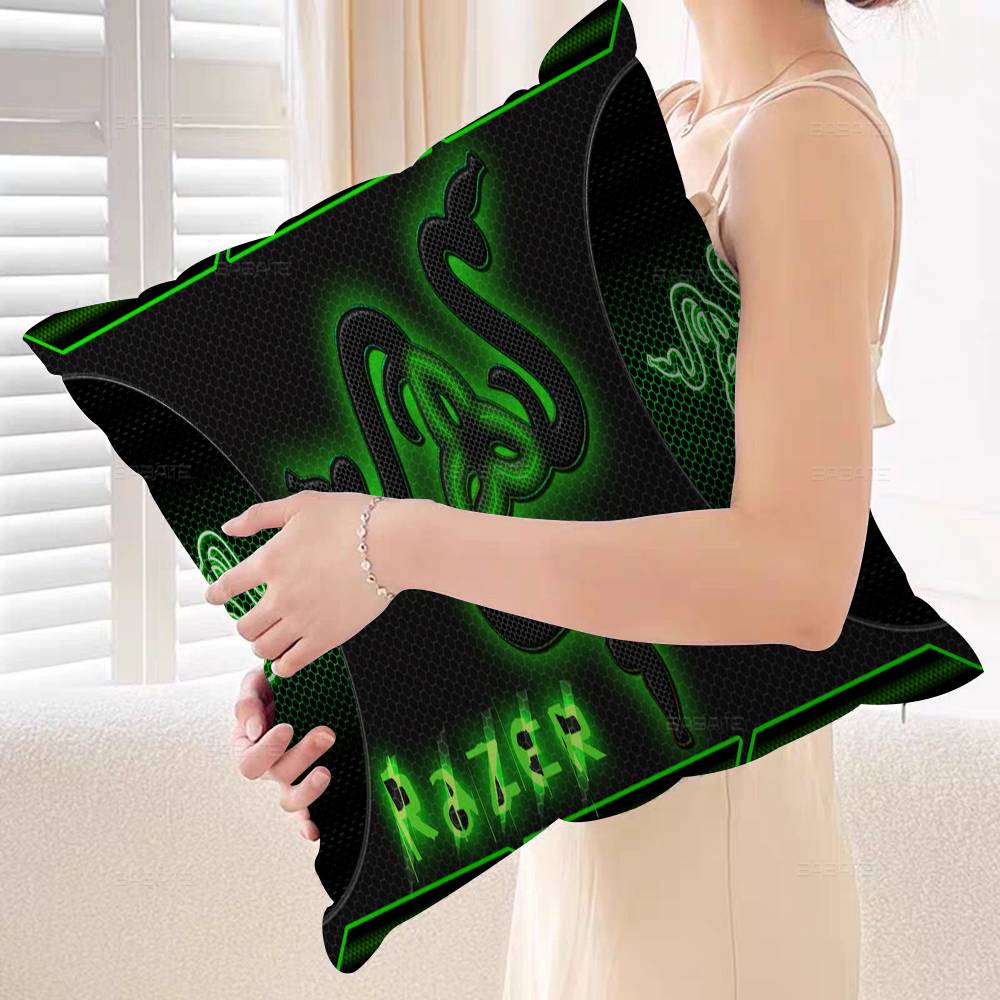 Game razer logo printed Maple Design Cushion Cover Happy Autumn Harvest decor Holiday Decorati Pillow Cover