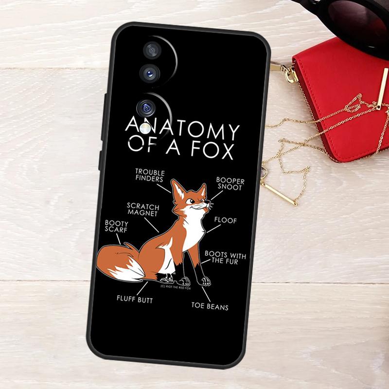 Anime Funny Fox Case For Honor 200 400 Pro 50 70 90 Lite X9a X9b X9c X9d X8a X8b X8c Magic 5 6 7 8 Pro Cover