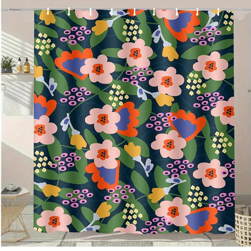 

Dreamy Starry Sky Washable Dirt-Resistant Shower Curtain Shower Head Waterproof Polyester Bath Curtain For Home Decor W60H190(CM)-1 Pcs