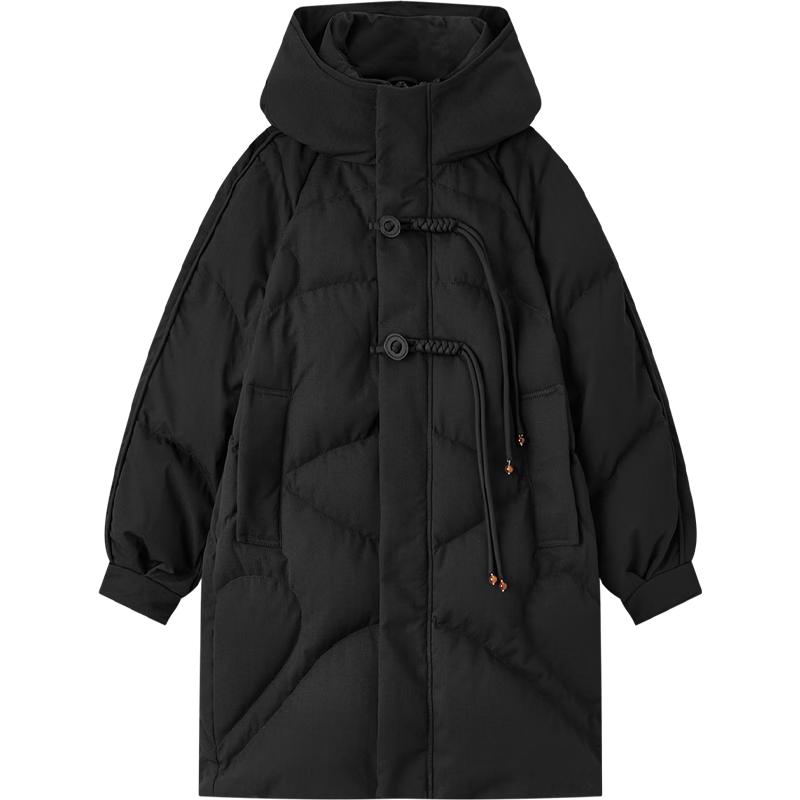 EICHITOO Women's Retro Style Hooded Down Jacket