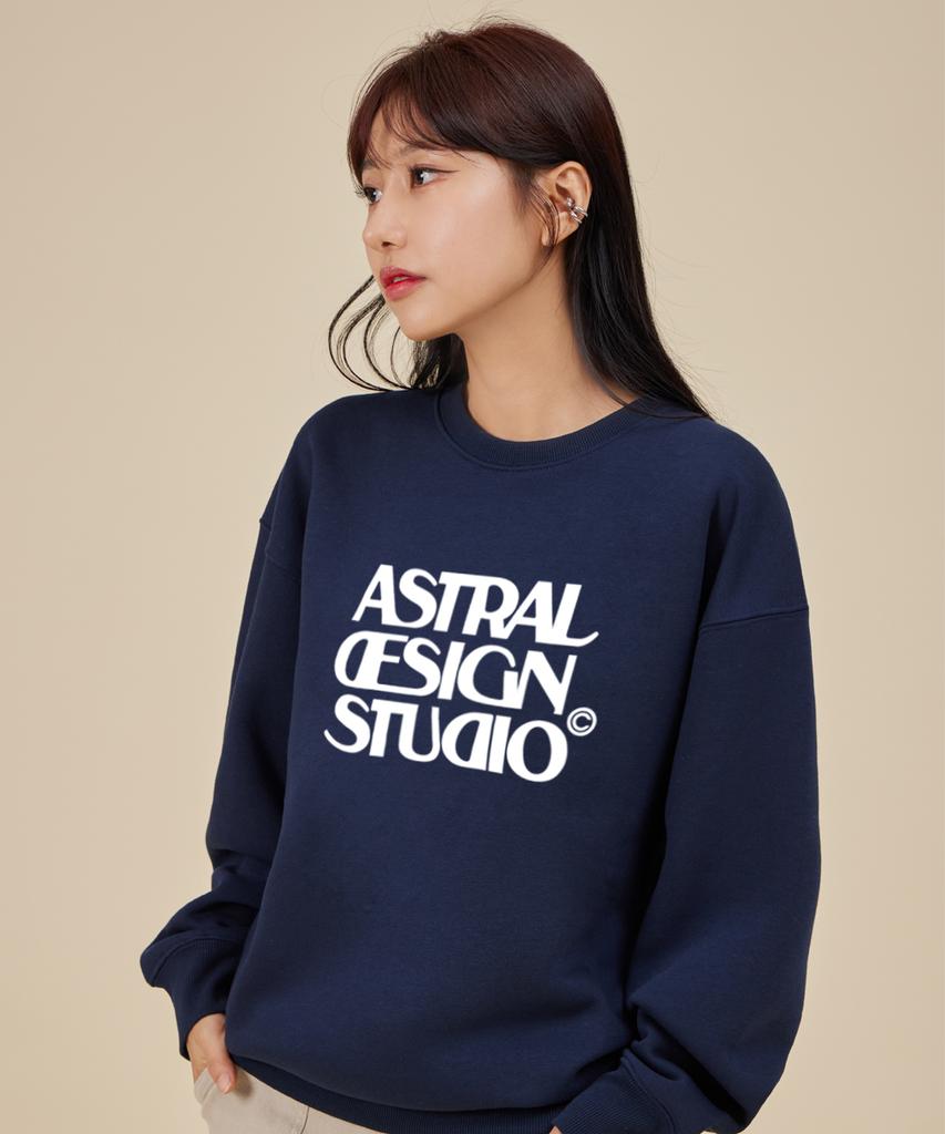 ASTRAL PROJECTION Astral Design Studio Loose Fit Sweatshirt_Navy