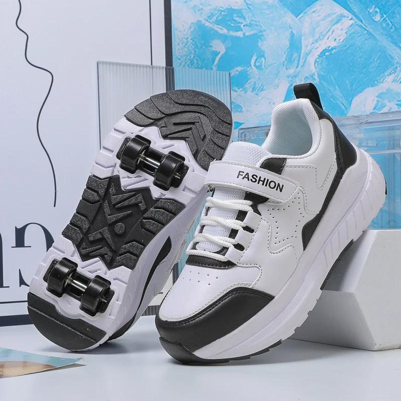 2026 the Latest Girls' Roller Skates Outdoor Breathable Wear-resistant Four-wheel Wheel Shoes Student Roller Skates