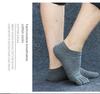 Herrstrumpor med fem tår i bomull, svettabsorberande, enfärgade, kort skaft
